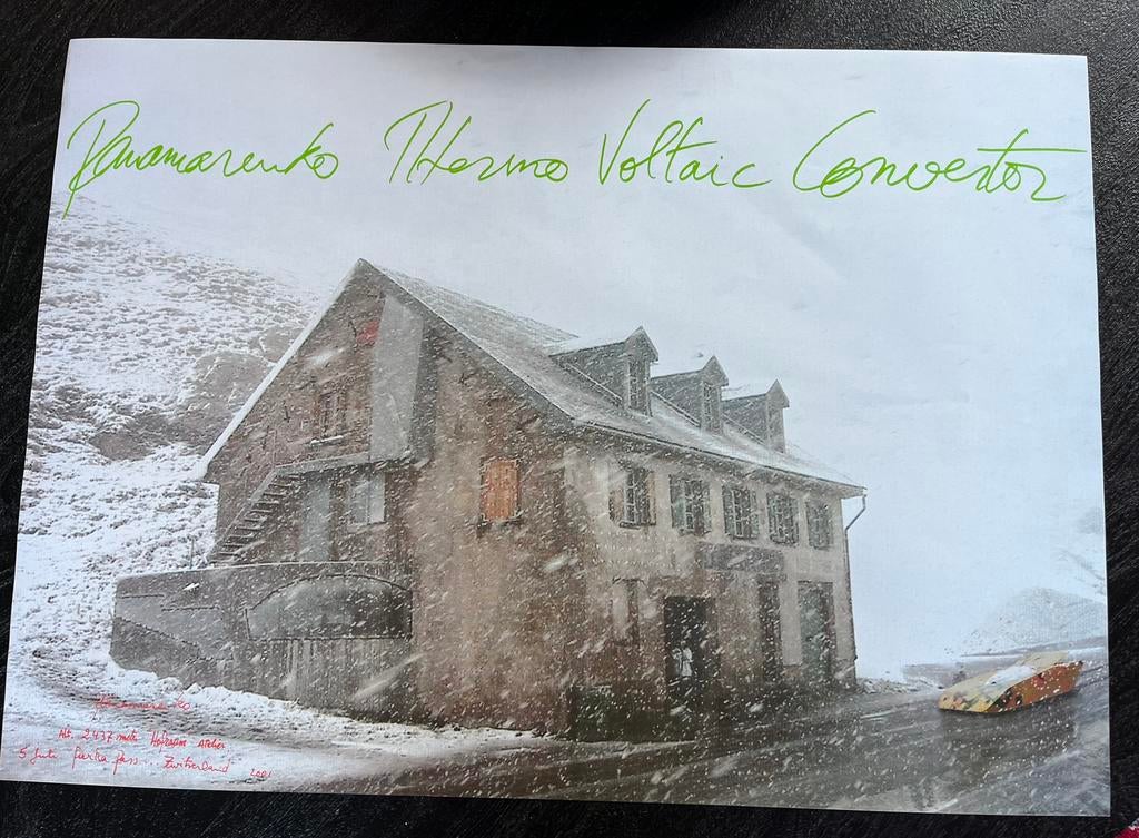 Officiële affiche Panamarenko Thermo Voltaic Convector, Antiek en Kunst, Ophalen