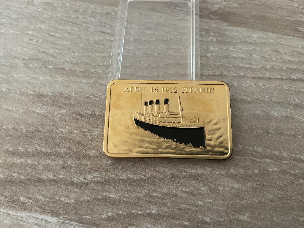 Titanic gouden plaatje, Collections, Enlèvement ou Envoi, Comme neuf, Film, Statue, Réplique ou Modèle