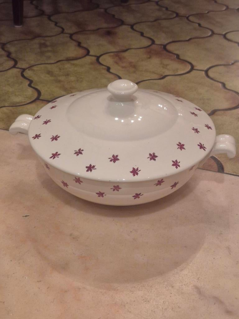 Soupière vintage en faïence Sarreguemines en très bon état., Enlèvement