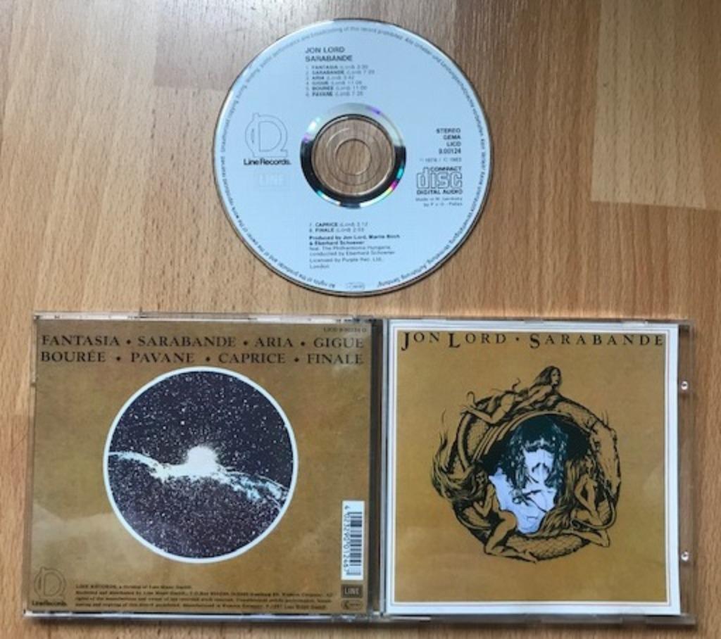 CD JON LORD - SARABANDE - DEEP PURPLE - POP KLASSIEK, Cd's en Dvd's, Ophalen of Verzenden, Zo goed als nieuw