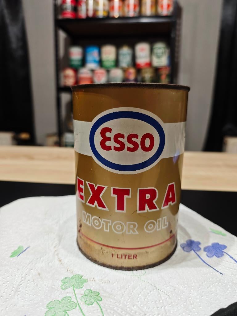 Bidon d’huile olieblik olie blik oil can vintage, Collections, Marques & Objets publicitaires, Enlèvement ou Envoi, Utilisé, Emballage