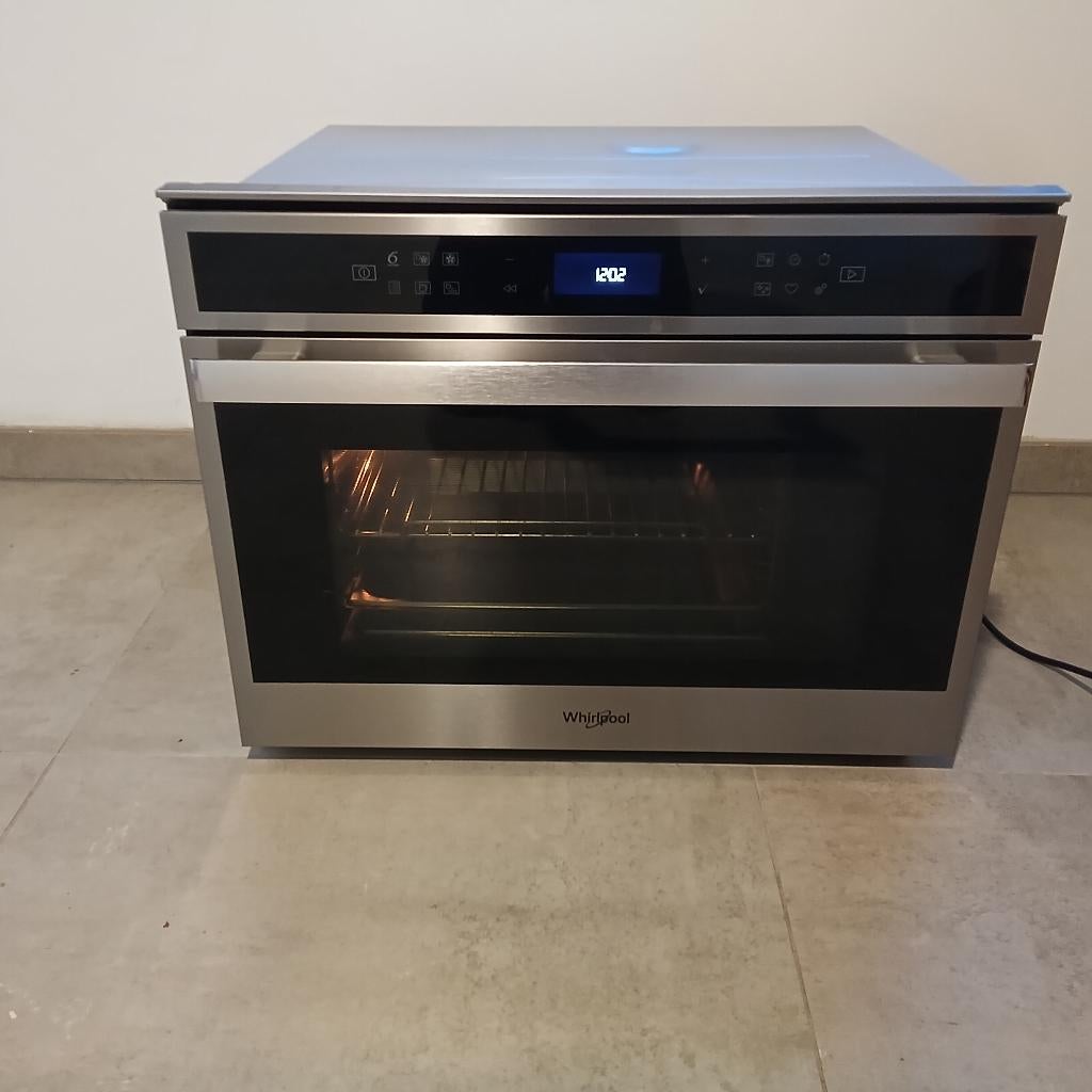 Stoomoven Whirlpool W6 MS450 34Lt., Elektronische apparatuur, Hete lucht, Oven, Zo goed als nieuw, Inbouw