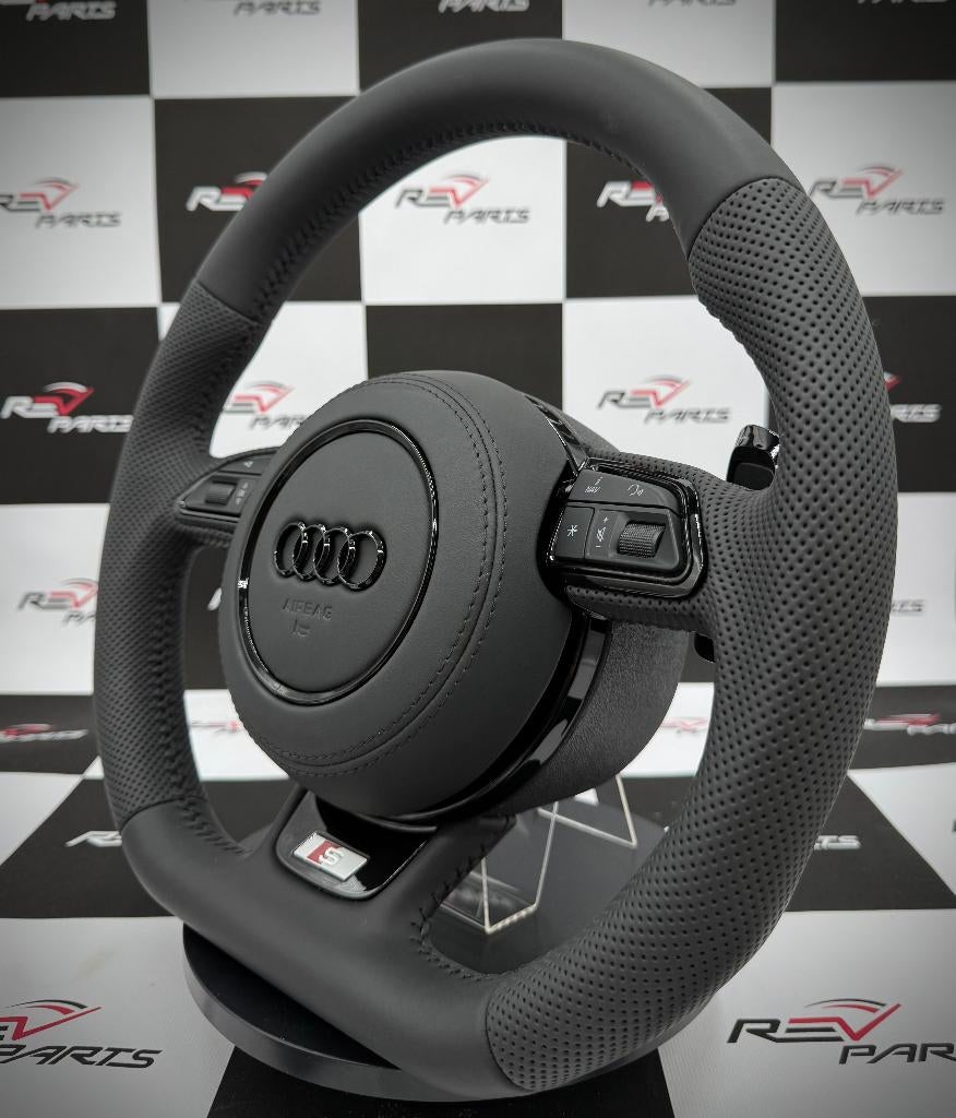 Volant Audi amélioré en cuir rouge, gamme S RS S, Autos : Pièces & Accessoires, Enlèvement ou Envoi, Audi