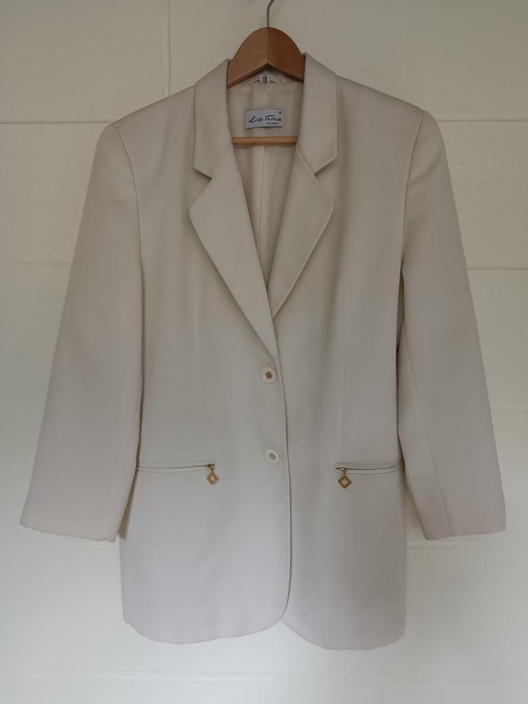 Gekleed jasje van Lisa Tossa - Milano, Wit, Ophalen, Maat 38/40 (M), Lisa Tossa - Milano