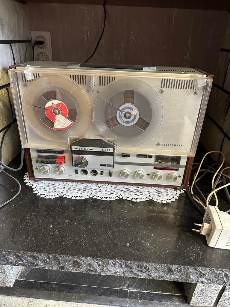 Magnétophone Telefunken type 204 TS, TV, Hi-fi & Vidéo, Enlèvement