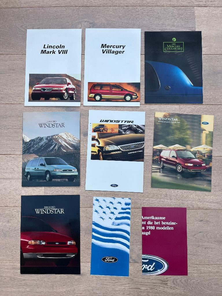 BROCHURES FORD TAURUS, MERCURY ET LINCOLN, Enlèvement ou Envoi, Ford