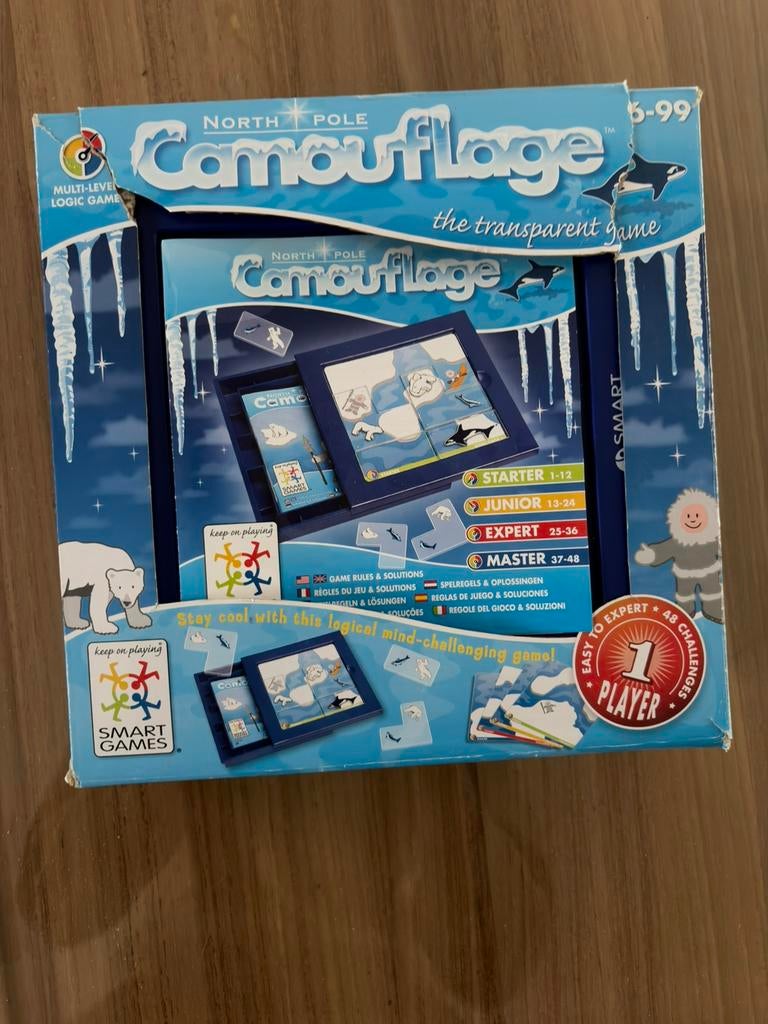 North Pole Camouflage (6 - 99 jaar, 1 speler, denkspel), Een of twee spelers, Ophalen, Gebruikt, Reisspel