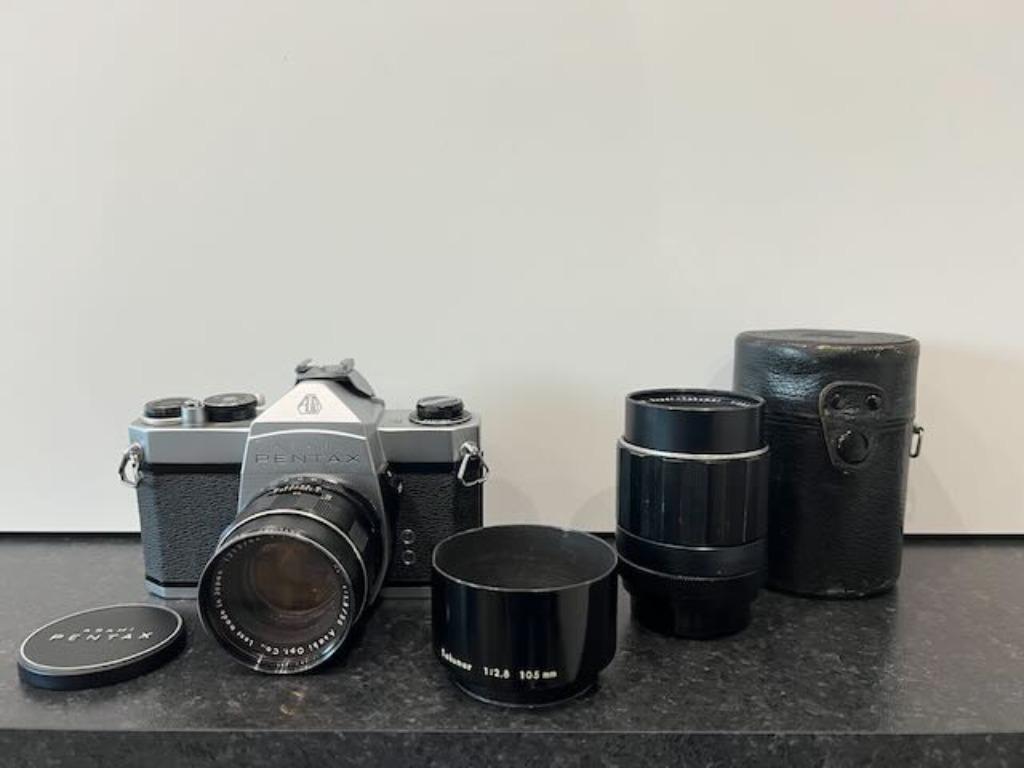Pentax SP500 met 2 lenzen (analoog), Ophalen, Gebruikt, Nikon