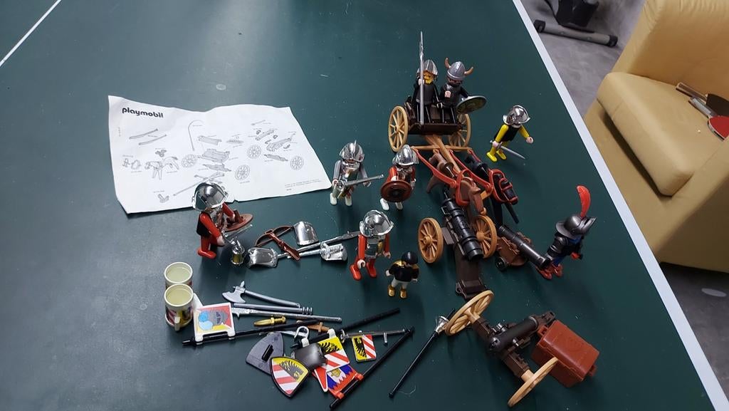 Set van vintage ridders met kanonnen playmobil, Kinderen en Baby's, Speelgoed | Playmobil, Ophalen
