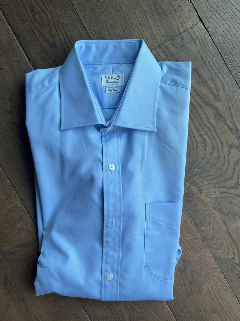 Overhemd v Arrow, maat L (42), Kleding | Heren, Ophalen of Verzenden, Blauw