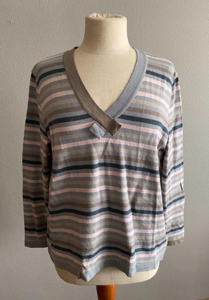 Gestreept truitje Devernois maat 46, Devernois, Envoi, Comme neuf, Taille 46/48 (XL) ou plus grande