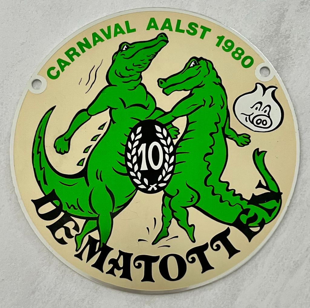 Aalst Oilsjt Carnaval De Matotten 1980 medaille metaal, Enlèvement