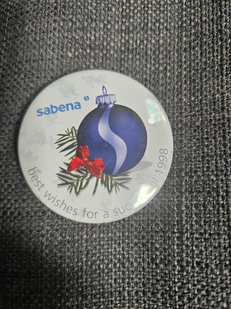 Sabena button Christmas 1998, Enlèvement ou Envoi