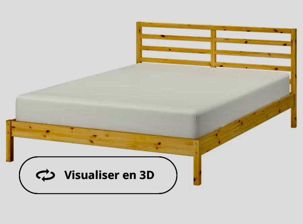 Cadre lit pin massif + sommier + matelas à ressorts ensachés, Maison & Meubles, Chambre à coucher | Matelas & Sommiers, Matelas