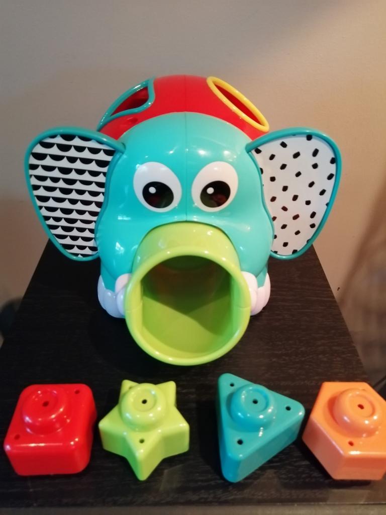 Infantino vormenstoof olifant, Kinderen en Baby's, Ophalen of Verzenden, Zo goed als nieuw