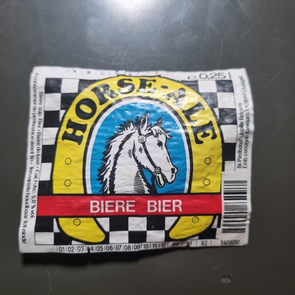 Etiquette Horse - Ale, Verzamelen, Biermerken, Ophalen of Verzenden, Gebruikt, Overige typen, Overige merken