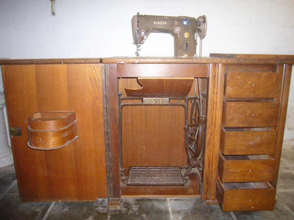 Ancienne machine à coudre Singer, Enlèvement