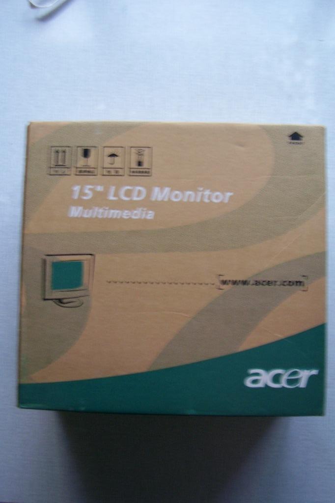 Moniteur LCD d'Acer 15", Enlèvement ou Envoi, Haut-parleurs intégrés, 15 ", Utilisé