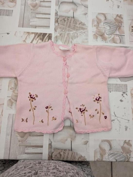 H&M golfje met mooi geborduurde bloemetjes, Kinderen en Baby's, Babykleding | Maat 74, H&M, Ophalen of Verzenden, Zo goed als nieuw