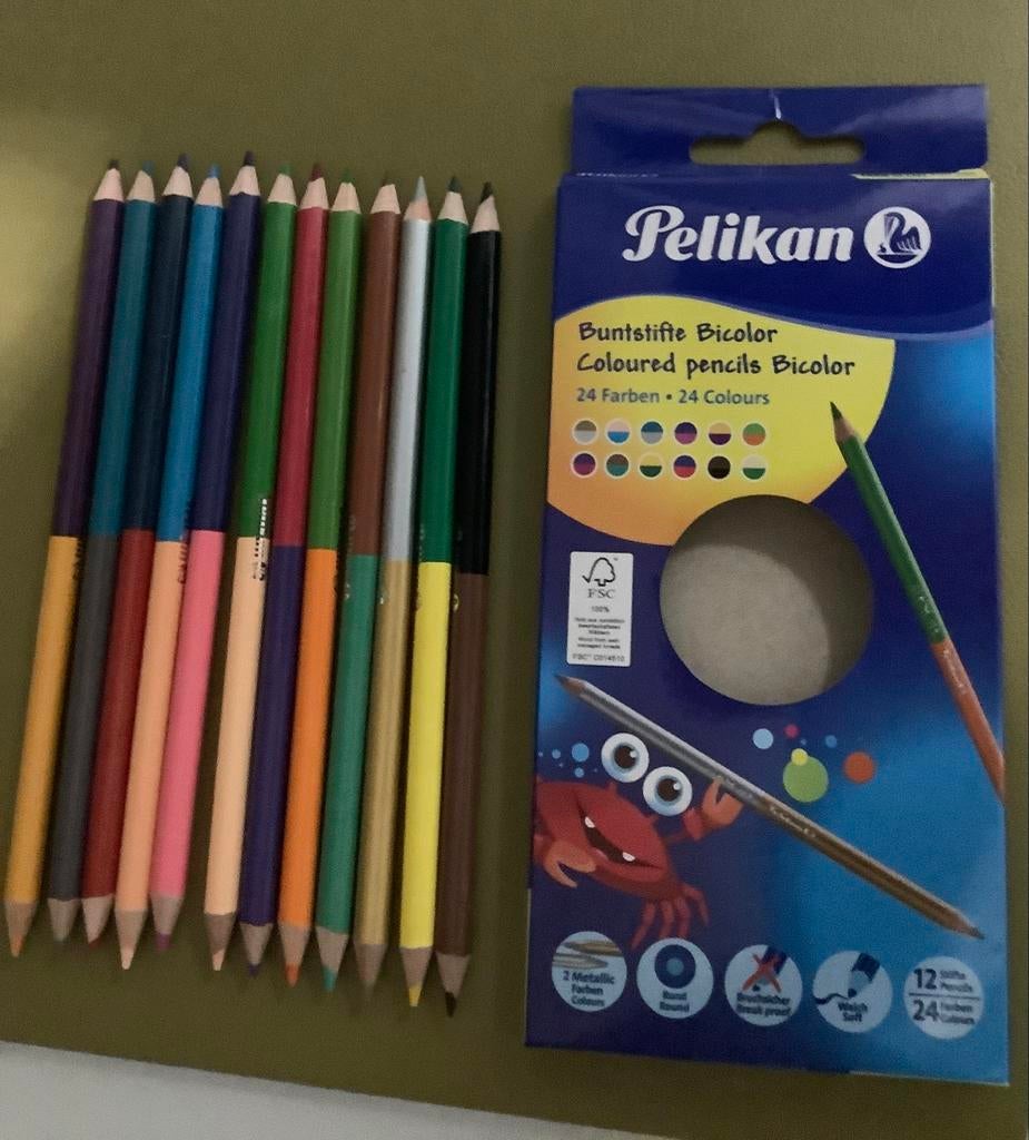 Pelican tweekleurige potloden, Hobby en Vrije tijd, Tekenen, Ophalen, Nieuw