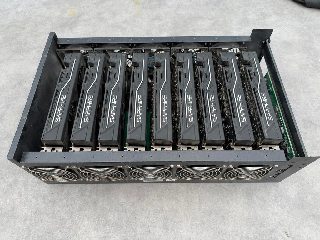 Rig 9 cartes amd, Doe-het-zelf en Bouw, IJzerwaren en Bevestigingsmiddelen, Gebruikt, Ophalen