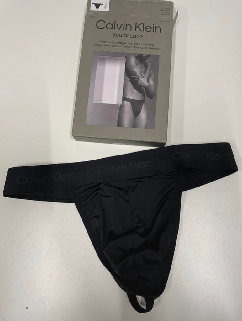 String Calvin Klein, Envoi, Noir, Calvin Klein, Slip
