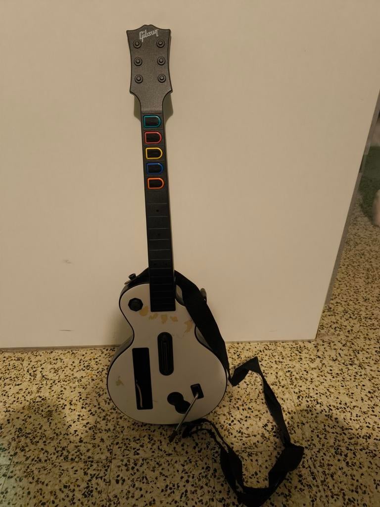 Draadloze Guitar Hero Controller voor Wii, Games en Spelcomputers, Games | Nintendo Wii, Ophalen, Zo goed als nieuw, Muziek