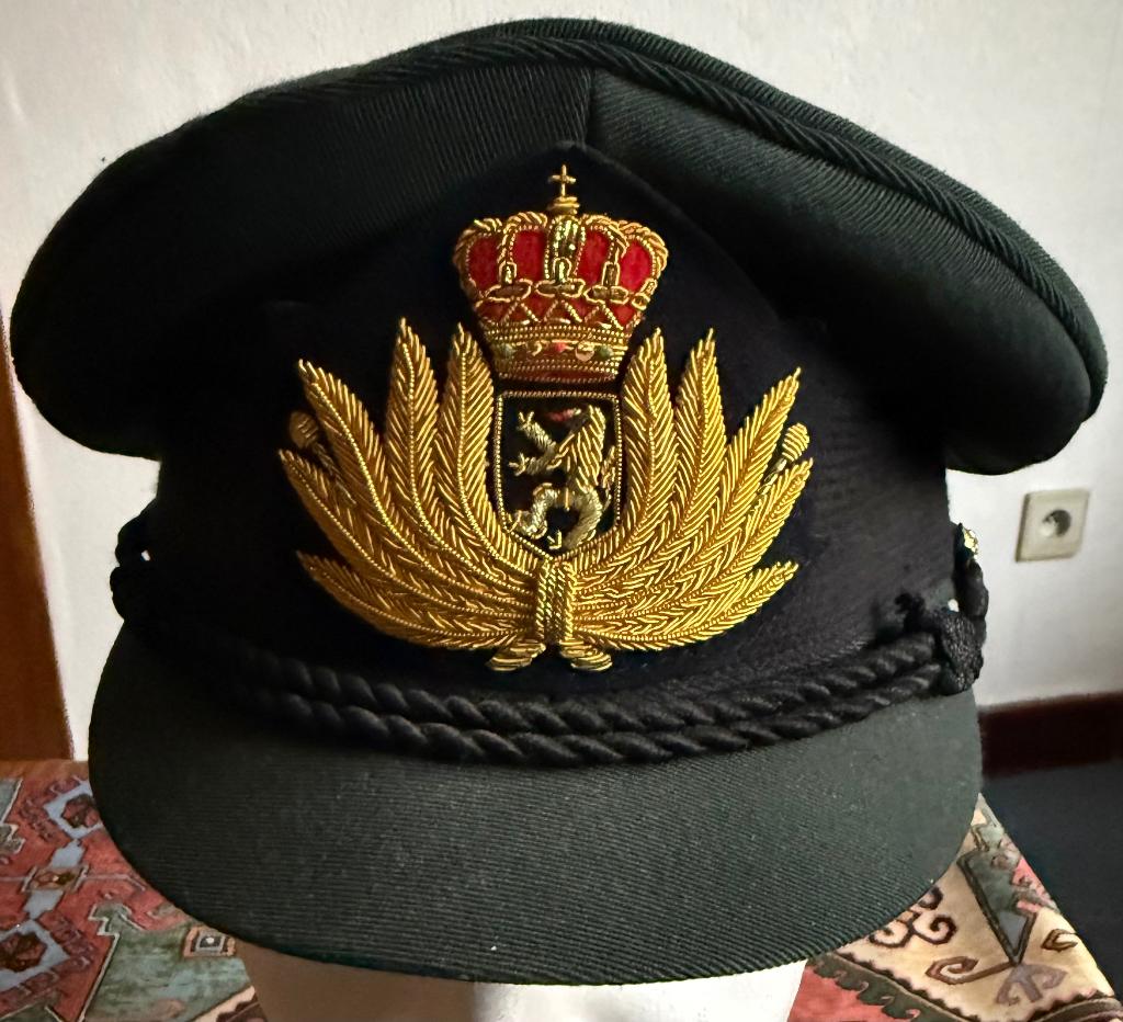 Kepi Belgisch Leger Officier Medische Dienst, Verzamelen, Verzenden, Landmacht, Helm of Baret