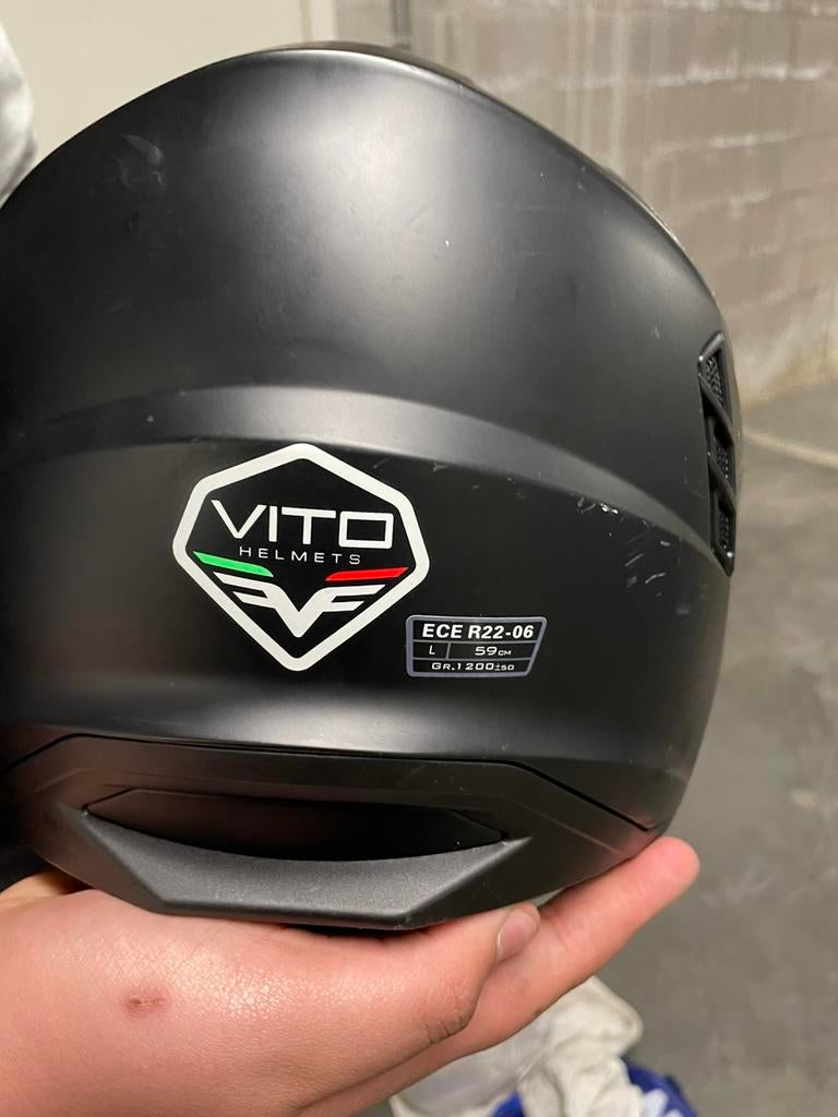 Vito helm, Fietsen en Brommers, Brommerhelmen, Ophalen, Zo goed als nieuw