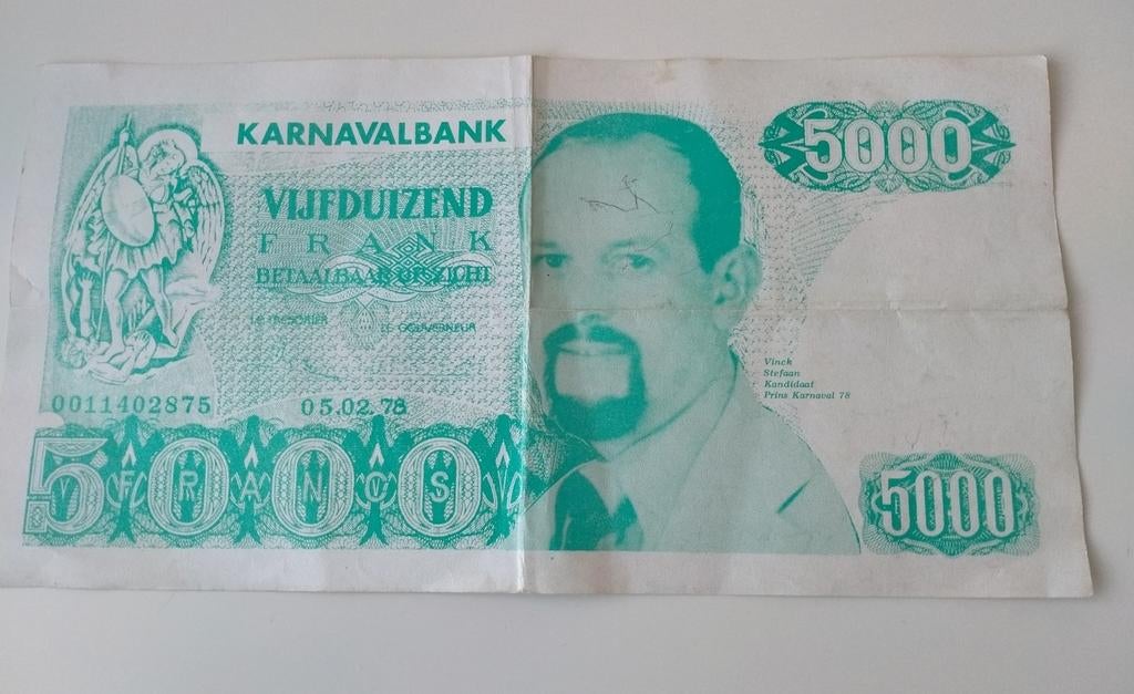 Aalst carnaval bankbriefje, Ophalen