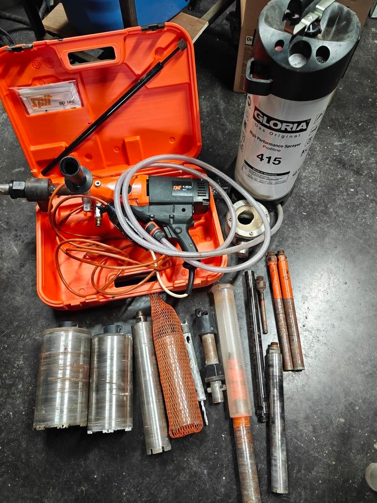 SPIT SD160 droog-nat boormachine, Doe-het-zelf en Bouw, Ophalen, Boormachine