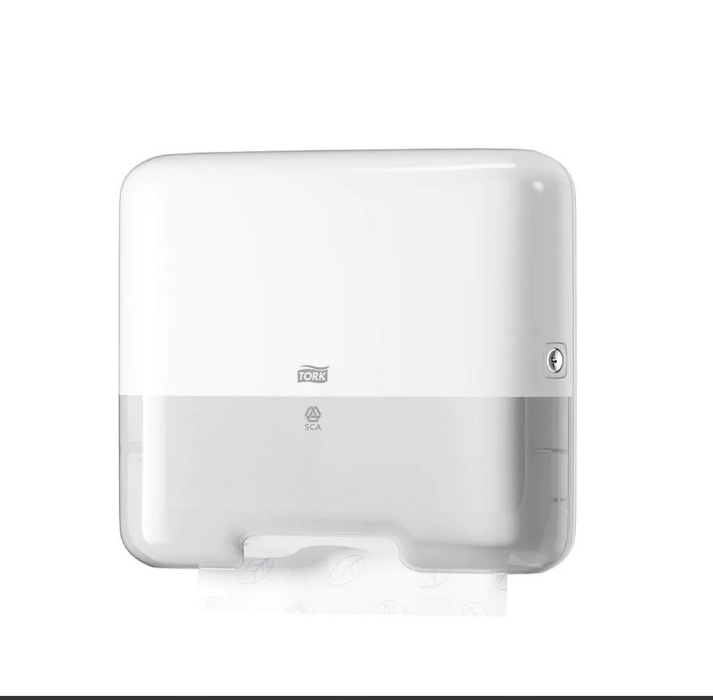 Handdoek dispenser Tork + handdoekjes, Ophalen