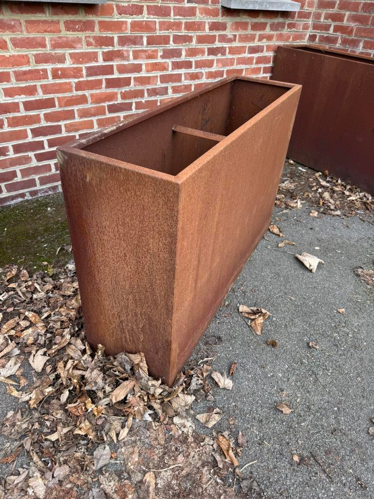 Bac à plante acier corten, Jardin & Terrasse, Enlèvement, Comme neuf