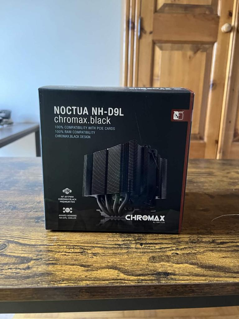 Refroidisseur de processeur Noctua NH-D9L chromax.black, Informatique & Logiciels, Envoi, Utilisé, Refroidisseur ordinateur à air