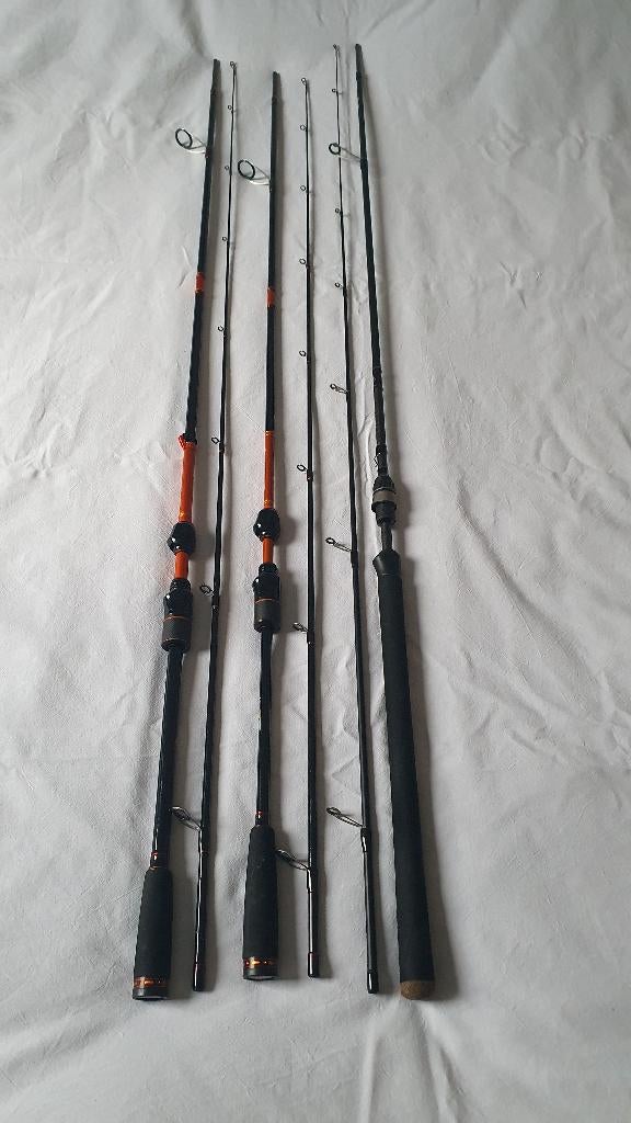 Lots Cannes carnassiers, Watersport en Boten, Hengelsport | Roofvissen, Ophalen, Zo goed als nieuw, Werphengel