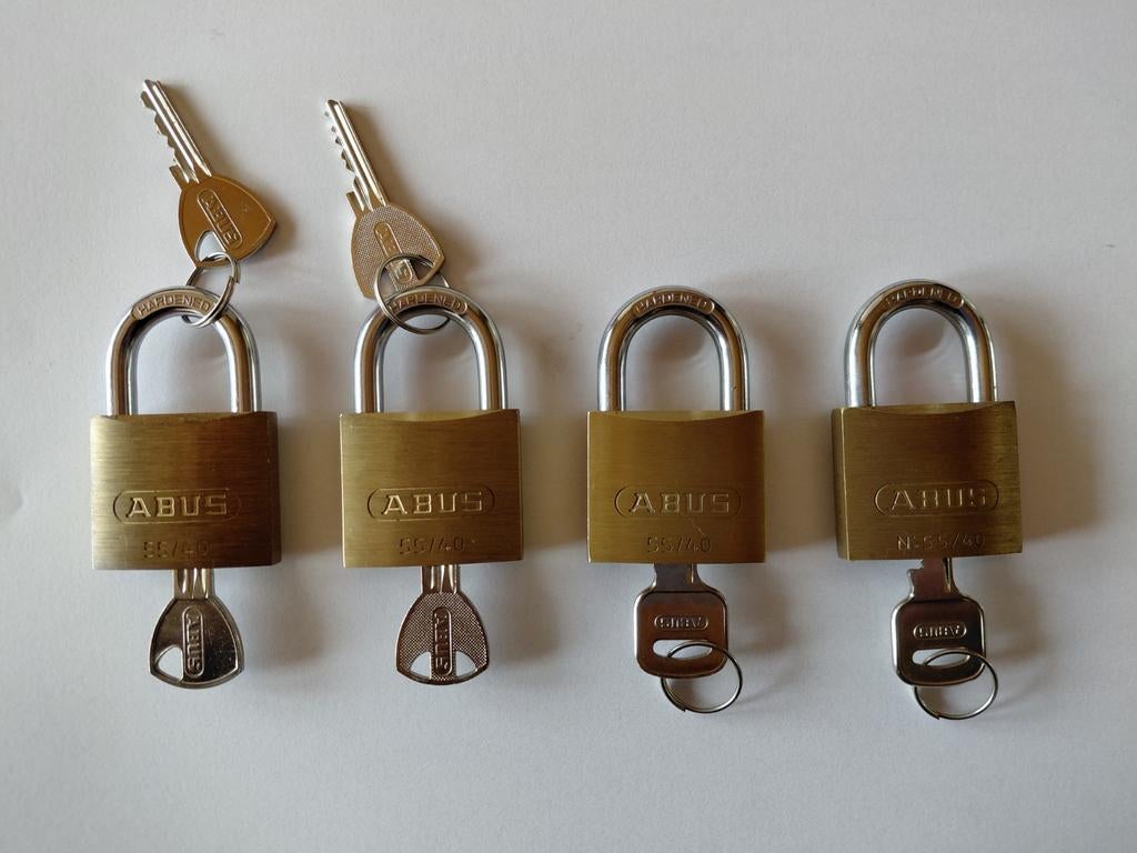 4 cadenas ABUS 55/40., Bricolage & Construction, Enlèvement, Comme neuf
