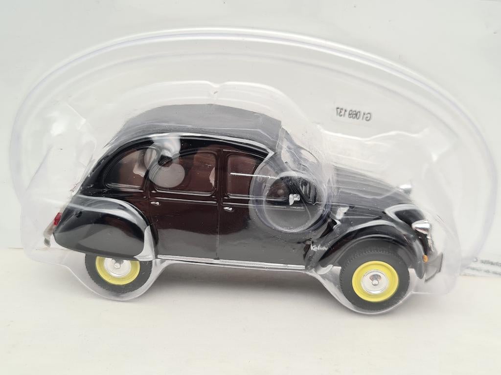 Citroën 2CV (zwart) - Norev 1/43, Verzenden, Zo goed als nieuw, Auto, Norev