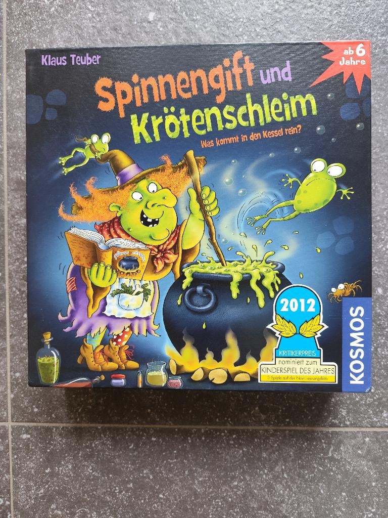 Spinnengift & krötenschleim (Zalig spel voor kids), Hobby en Vrije tijd, Gezelschapsspellen | Bordspellen, Gebruikt, Ophalen of Verzenden