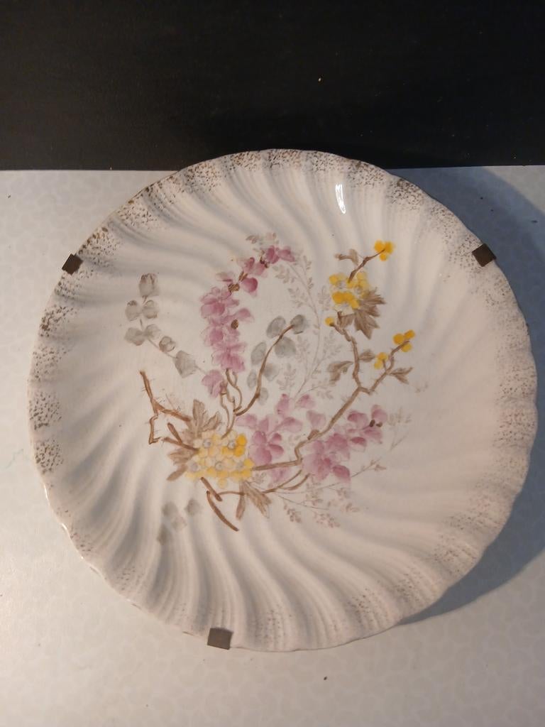 Decoratief bord bloemenmotief, Antiek en Kunst, Ophalen of Verzenden