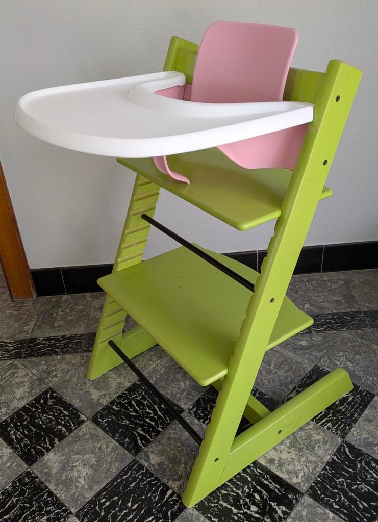 Stokke trip trap, Kinderen en Baby's, Kinderstoelen, Ophalen, Gebruikt, Meegroeistoel, Afneembaar eetblad