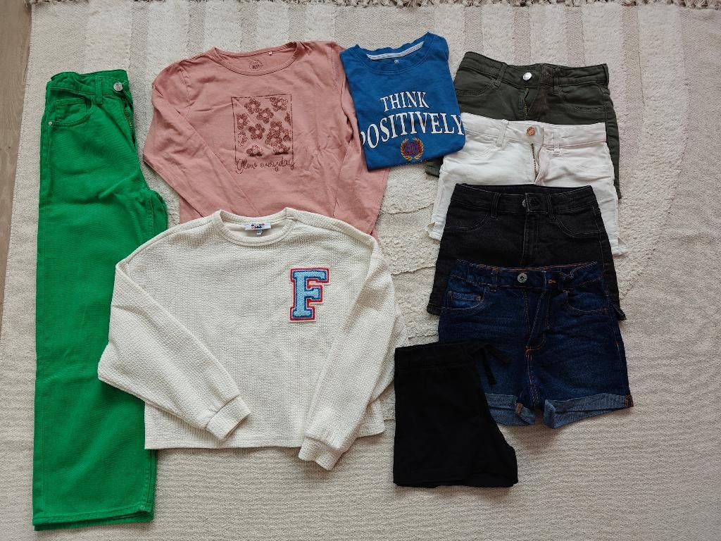 pakket meisje maat 140 - 9 stuks, Ophalen, Gebruikt, Maat 140