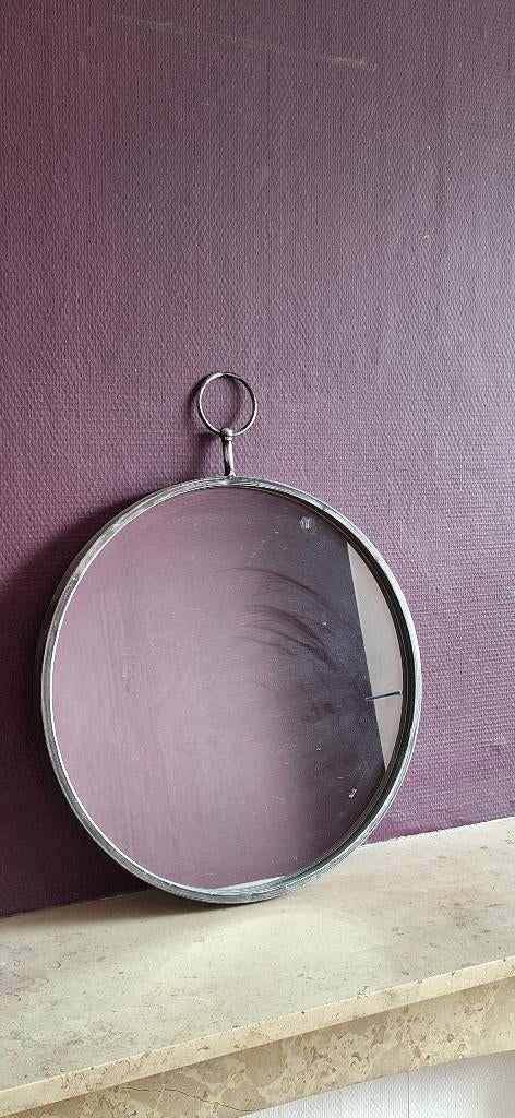 Miroir rond, Maison & Meubles, Accessoires pour la Maison | Miroirs, Moins de 100 cm, Rond, Comme neuf, Enlèvement