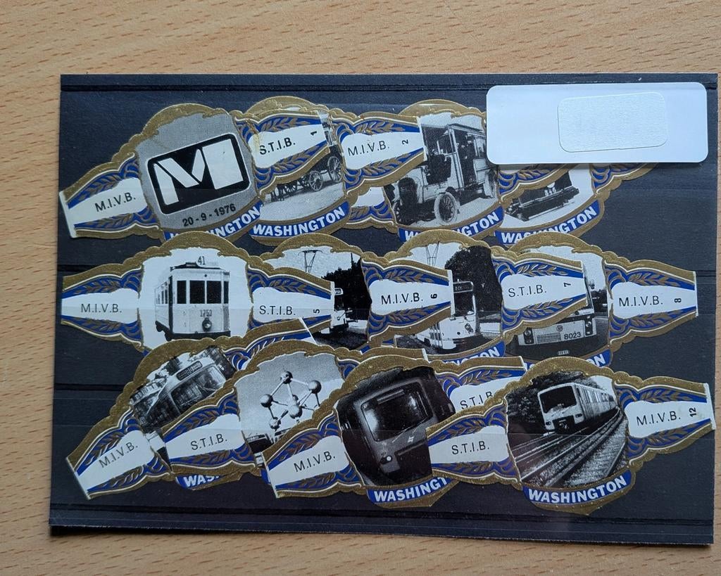 Bague cigares thème STIB, Collections, Trains & Trams