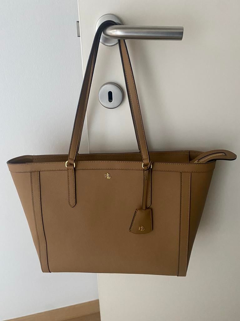 Ralph Lauren handtas beige origineel, Handtassen en Accessoires, Tassen | Damestassen, Ophalen of Verzenden, Nieuw, Beige, Handtas