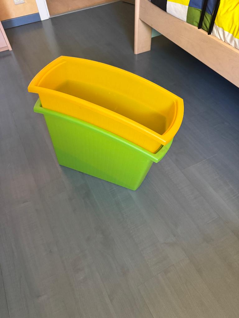 vuilnisbakjes, Ophalen, Overige typen, Gebruikt, Geel