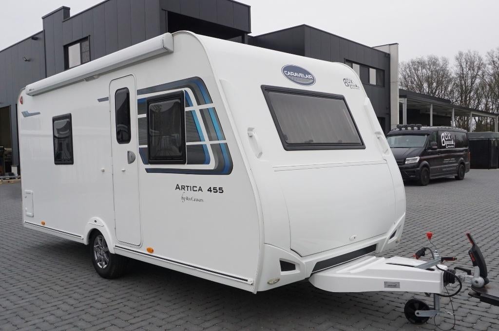Prachtige 4pers.Caravelair met mover, luifel, fietsrek, rond, Caravans en Kamperen, Rondzit, Frans bed, Bedrijf, Luifel