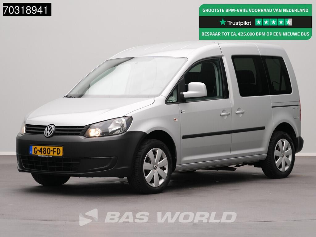 Volkswagen Caddy 105pk Incl. BTW! Rolstoelvervoer Benzine 2x, Auto's, Gebruikt, 4 cilinders, Volkswagen, Parkeersensor
