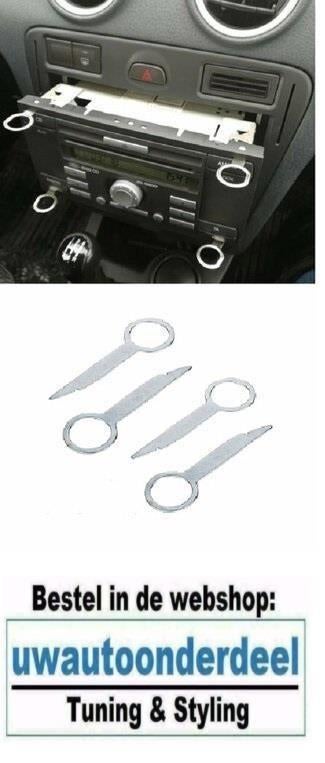 Radio Cd Demontage Tool Gereedschap Aux Ford Fiesta, Auto diversen, Tuning en Styling, Verzenden