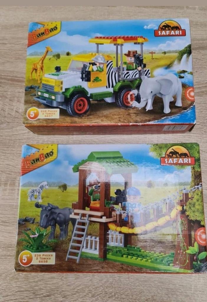 Banbao lego : Safari jeep en Hangbrug, Ophalen of Verzenden