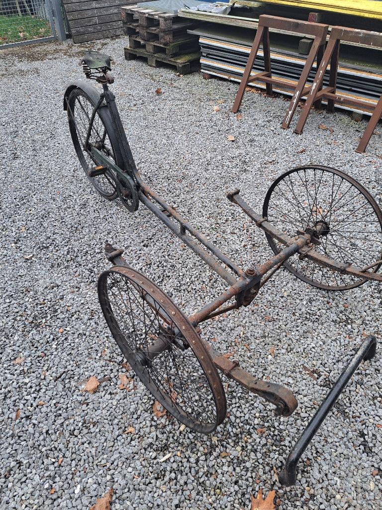 onderstel oude bakfiets / triporteur /oldtimer, Fietsen en Brommers, Ophalen, Gebruikt, Goederen